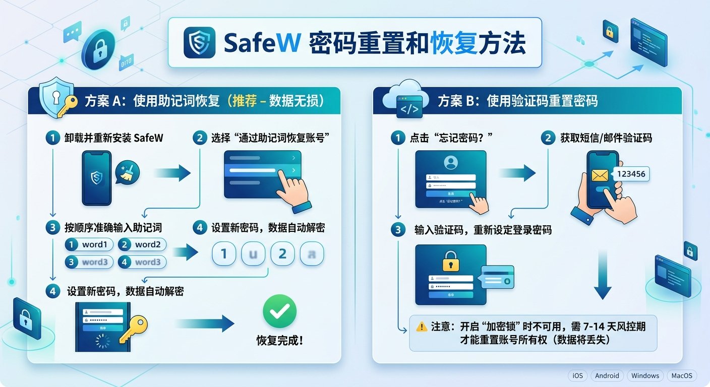 SafeW 密码重置和恢复方法文章封面图
